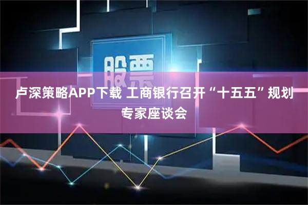 卢深策略APP下载 工商银行召开“十五五”规划专家座谈会